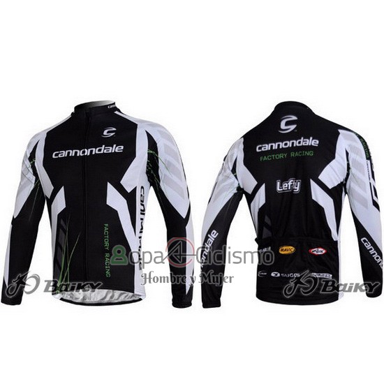 Cannondale Ropa Ciclismo Culotte Largo 2012 Hombre Mangas Largas Negro