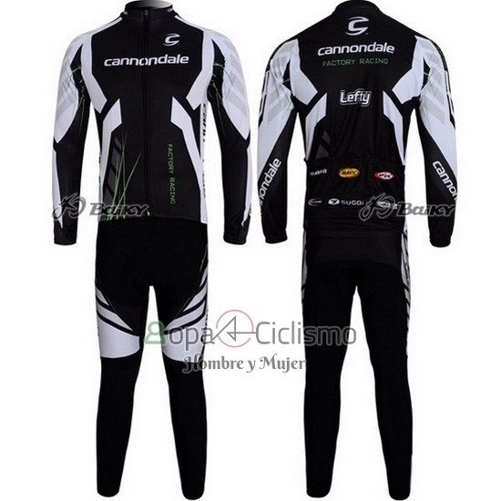 Cannondale Ropa Ciclismo Culotte Largo 2012 Hombre Mangas Largas Negro