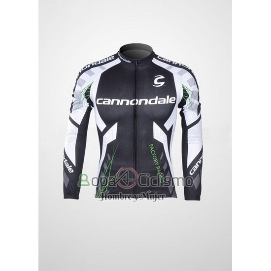 Cannondale Ropa Ciclismo Culotte Largo 2012 Hombre Mangas Largas Negro y Blanco