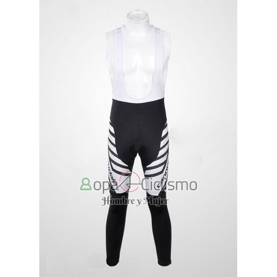 Cannondale Ropa Ciclismo Culotte Largo 2012 Hombre Mangas Largas Negro y Blanco