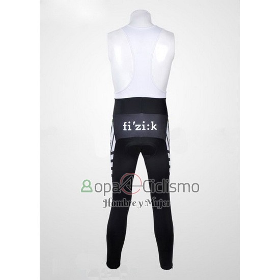 Cannondale Ropa Ciclismo Culotte Largo 2012 Hombre Mangas Largas Negro y Blanco