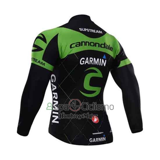 Cannondale Ropa Ciclismo Culotte Largo 2015 Hombre Mangas Largas Verde y Negro