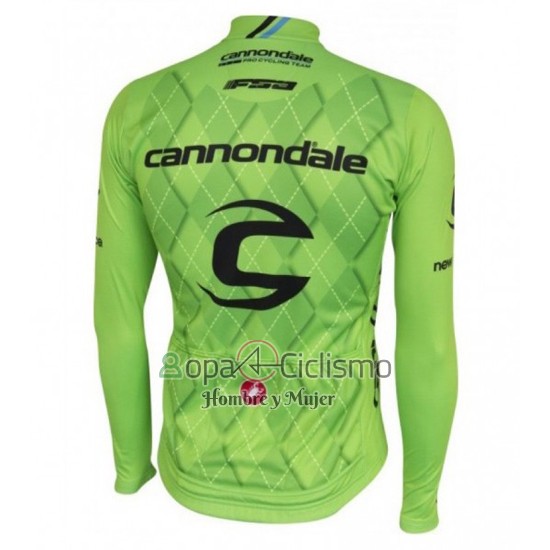Cannondale Ropa Ciclismo Culotte Largo 2016 Hombre Mangas Largas Negro y Verde