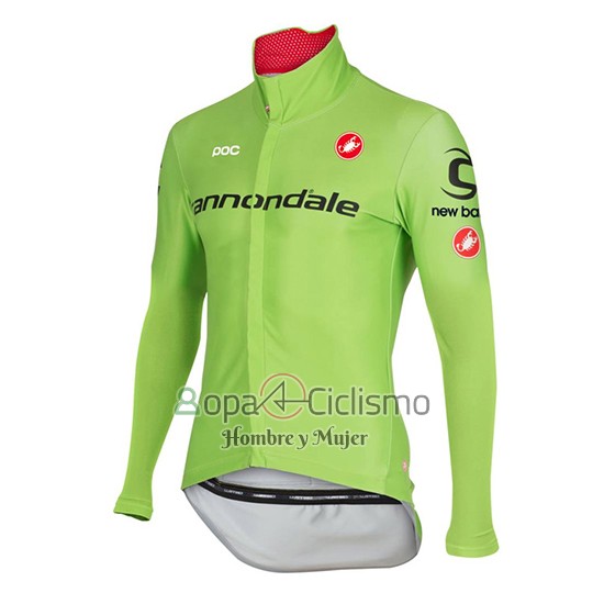 Cannondale Ropa Ciclismo Culotte Largo 2017 Hombre Mangas Largas Verde