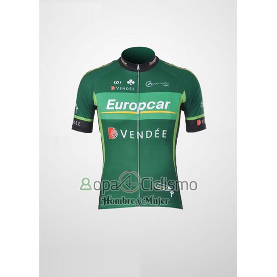 Europcar Ropa Ciclismo Culotte Corto 2011 Hombre Mangas Cortas Verde