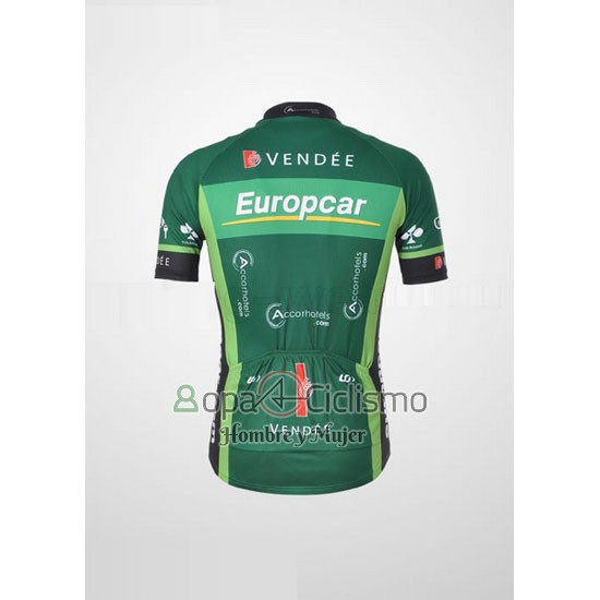 Europcar Ropa Ciclismo Culotte Corto 2011 Hombre Mangas Cortas Verde