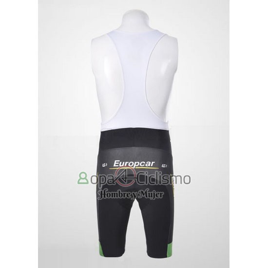 Europcar Ropa Ciclismo Culotte Corto 2011 Hombre Mangas Cortas Verde