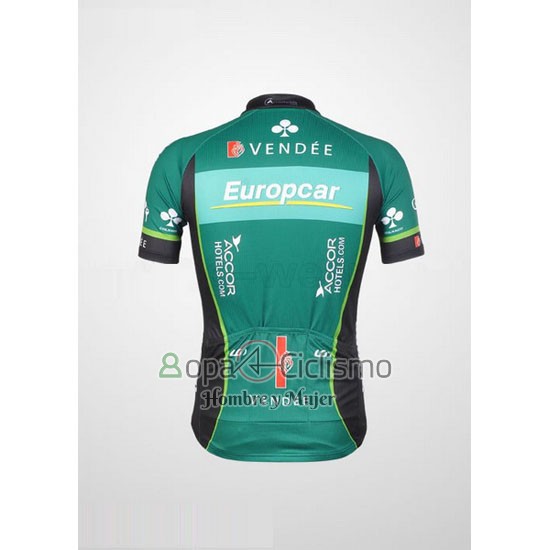 Europcar Ropa Ciclismo Culotte Corto 2012 Hombre Mangas Cortas Verde