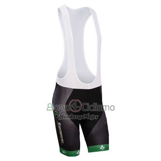 Europcar Ropa Ciclismo Culotte Corto 2014 Hombre Mangas Cortas Verde