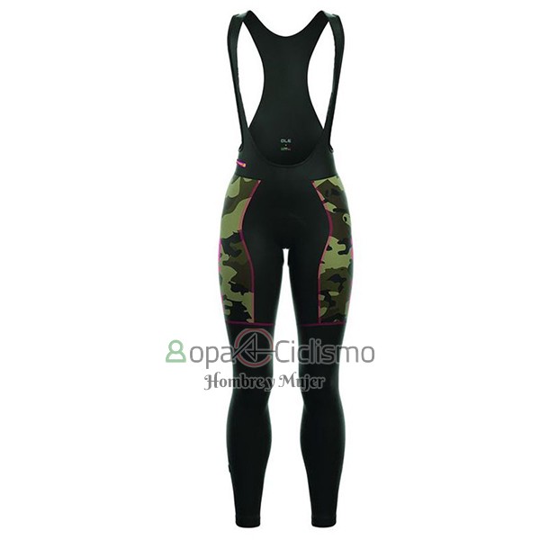 Ale Camo Ropa Ciclismo Culotte Largo 2017 Hombre Mangas Largas Naranja y Negro