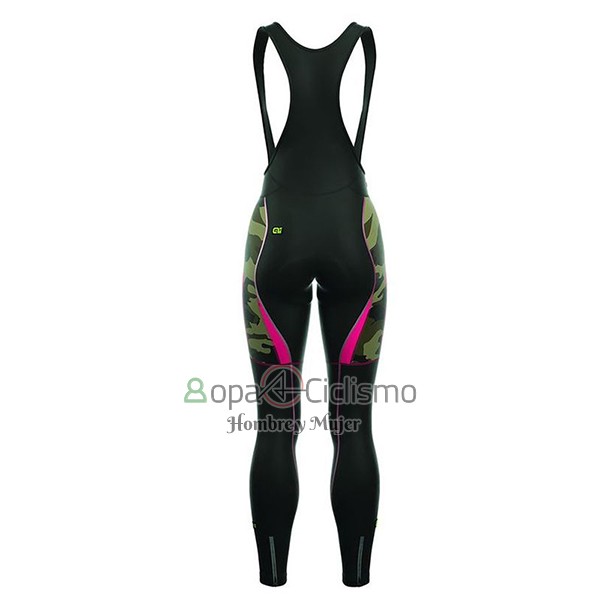 Ale Camo Ropa Ciclismo Culotte Largo 2017 Hombre Mangas Largas Naranja y Negro