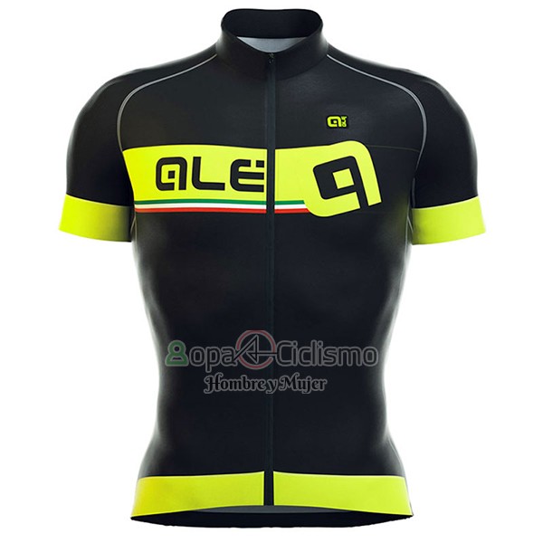 Ale Formula 1.0 ADriatico Ropa Ciclismo Culotte Corto 2017 Hombre Mangas Cortas AMarillo y Negro
