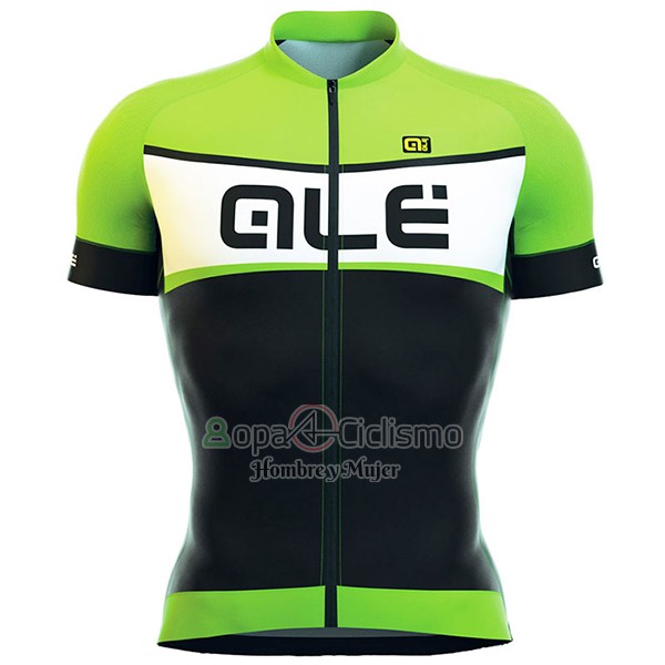 Ale Formula 1.0 Sprinter Ropa Ciclismo Culotte Corto 2017 Hombre Mangas Cortas Verde y Negro
