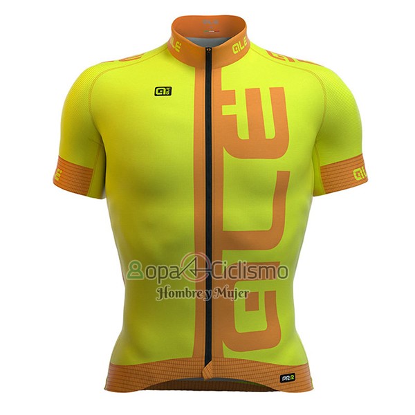 Ale Graphics Prr Arcobaleno Ropa Ciclismo Culotte Corto 2017 Hombre Mangas Cortas AMarillo
