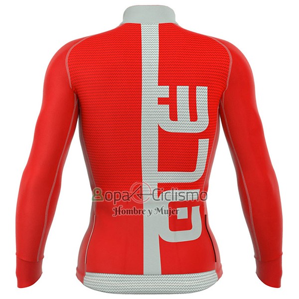 Ale Graphics Prr Arcobaleno Ropa Ciclismo Culotte Largo 2017 Hombre Mangas Largas Rojo