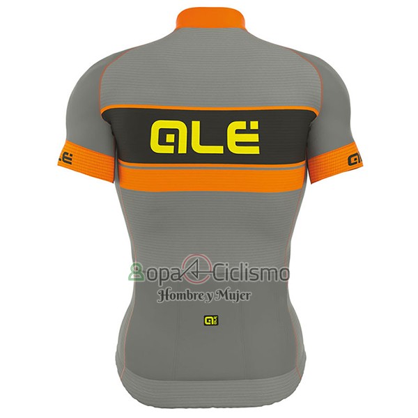 Ale Graphics Prr Bermuda Ropa Ciclismo Culotte Corto 2017 Hombre Mangas Cortas Naranja y Gris