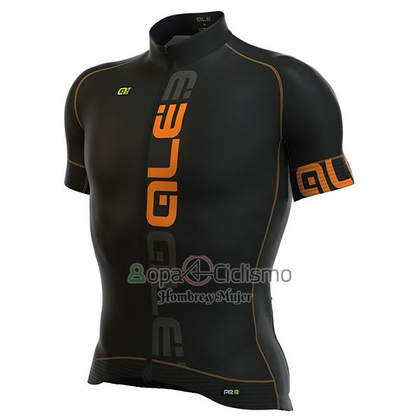 Ale Graphics Prr Nominal Ropa Ciclismo Culotte Corto 2017 Hombre Mangas Cortas Naranja y Negro