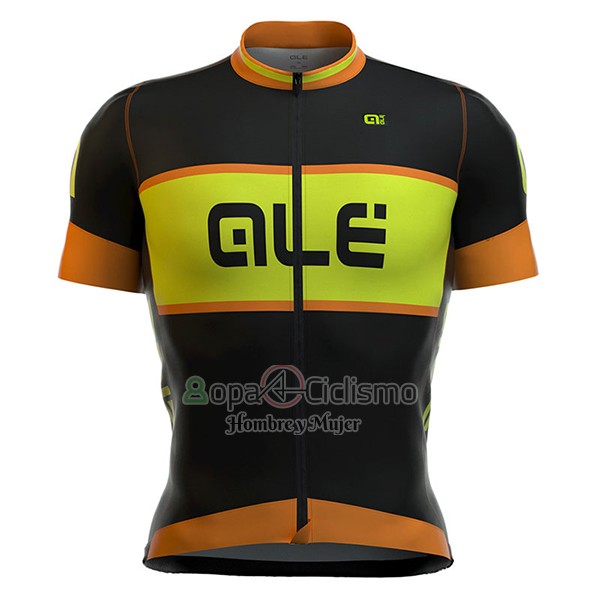 Ale R-ev1 Master Ropa Ciclismo Culotte Corto 2017 Hombre Mangas Cortas Naranja