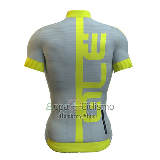 Ale Ropa Ciclismo Culotte Corto 2016 Hombre Mangas Cortas AMarillo y Gris