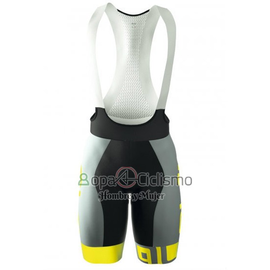 Ale Ropa Ciclismo Culotte Corto 2016 Hombre Mangas Cortas AMarillo y Gris
