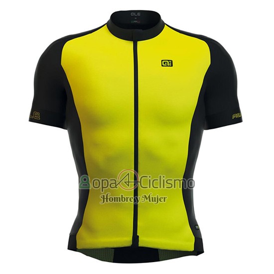 Ale Ropa Ciclismo Culotte Corto 2016 Hombre Mangas Cortas AMarillo y Negro