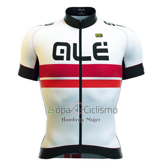 Ale Ropa Ciclismo Culotte Corto 2016 Hombre Mangas Cortas Blanco y Rojo