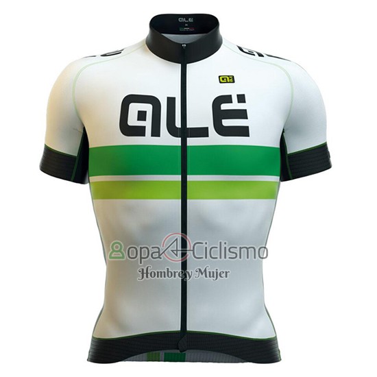 Ale Ropa Ciclismo Culotte Corto 2016 Hombre Mangas Cortas Blanco y Verde