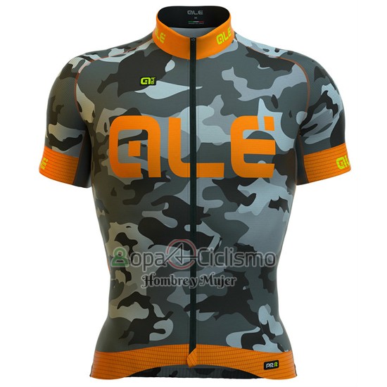 Ale Ropa Ciclismo Culotte Corto 2016 Hombre Mangas Cortas Naranja y Gris