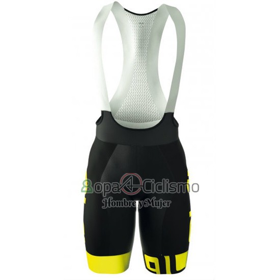 Ale Ropa Ciclismo Culotte Corto 2016 Hombre Mangas Cortas Negro y AMarillo