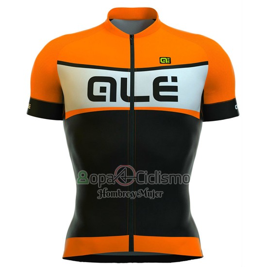 Ale Ropa Ciclismo Culotte Corto 2016 Hombre Mangas Cortas Negro y Naranja