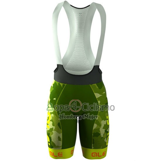 Ale Ropa Ciclismo Culotte Corto 2016 Hombre Mangas Cortas Verde y AMarillo