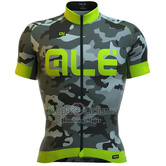 Ale Ropa Ciclismo Culotte Corto 2016 Hombre Mangas Cortas Verde y Gris