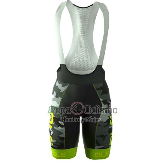 Ale Ropa Ciclismo Culotte Corto 2016 Hombre Mangas Cortas Verde y Gris