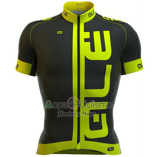 Ale Ropa Ciclismo Culotte Corto 2016 Hombre Mangas Cortas Verde y Negro