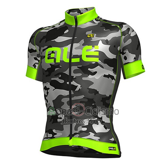 Ale Ropa Ciclismo Culotte Corto 2017 Hombre Mangas Cortas Camuflaje y Verde
