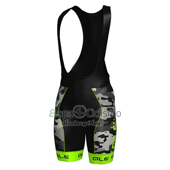 Ale Ropa Ciclismo Culotte Corto 2017 Hombre Mangas Cortas Camuflaje y Verde