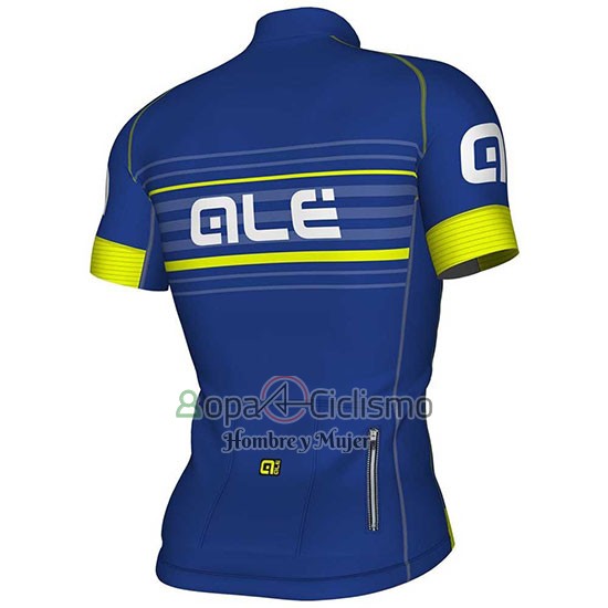 Ale Ropa Ciclismo Culotte Corto 2018 Hombre Mangas Cortas Azul y AMarillo