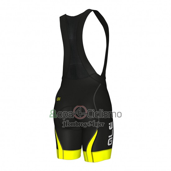 Ale Ropa Ciclismo Culotte Corto 2018 Hombre Mangas Cortas Azul y AMarillo