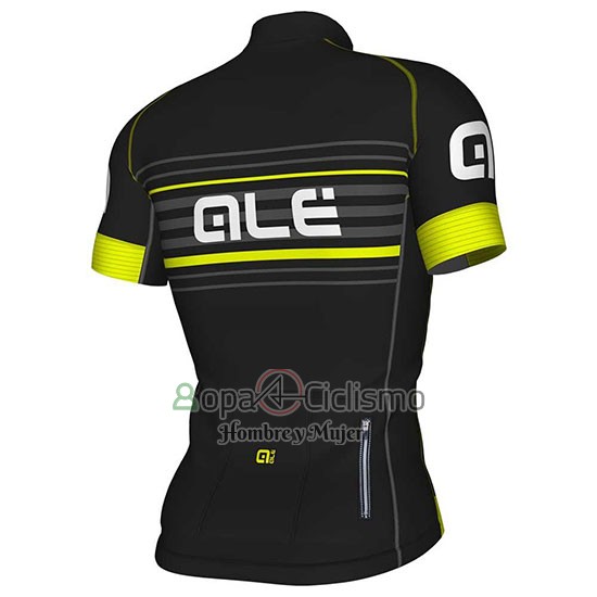Ale Ropa Ciclismo Culotte Corto 2018 Hombre Mangas Cortas Negro y AMarillo