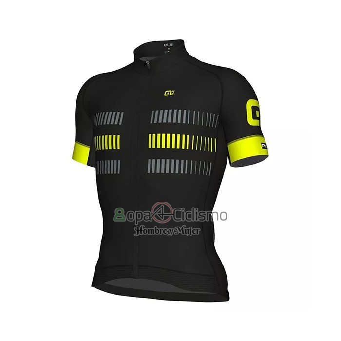 Ale Ropa Ciclismo Culotte Corto 2021 Hombre Mangas Cortas Gris AMarillo