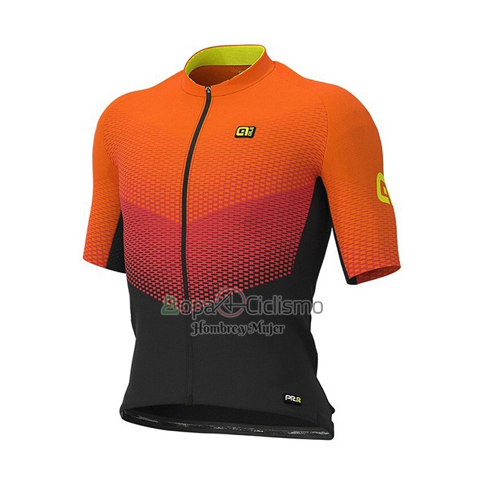 Ale Ropa Ciclismo Culotte Corto 2021 Hombre Mangas Cortas Naranja