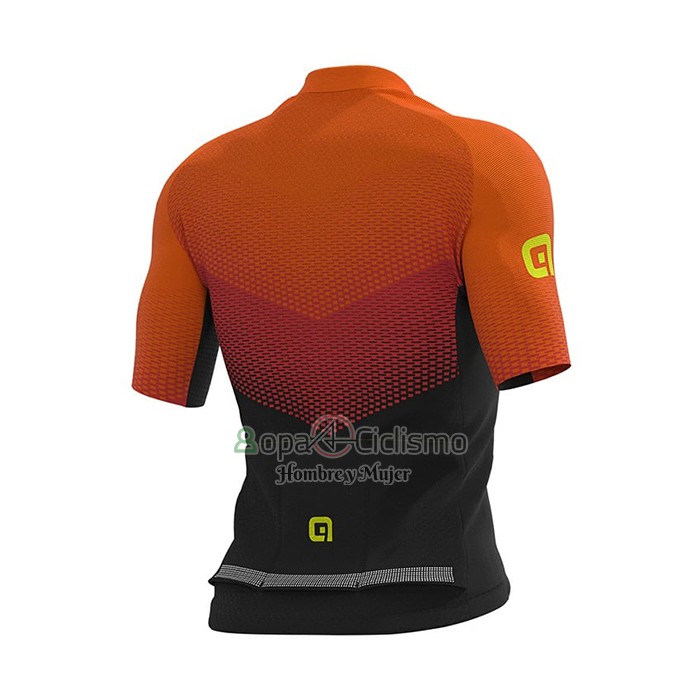 Ale Ropa Ciclismo Culotte Corto 2021 Hombre Mangas Cortas Naranja