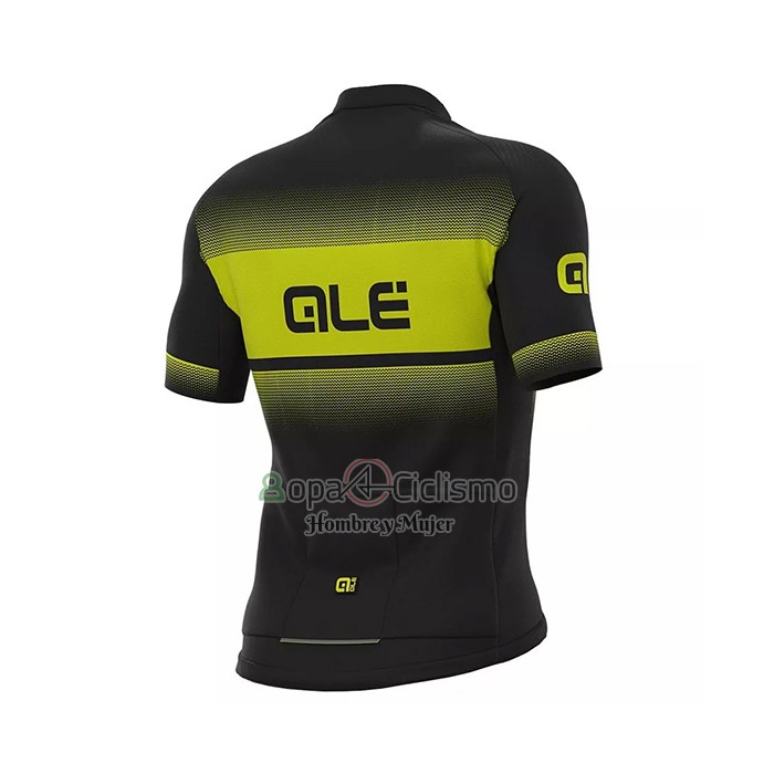 Ale Ropa Ciclismo Culotte Corto 2021 Hombre Mangas Cortas Negro AMarillo