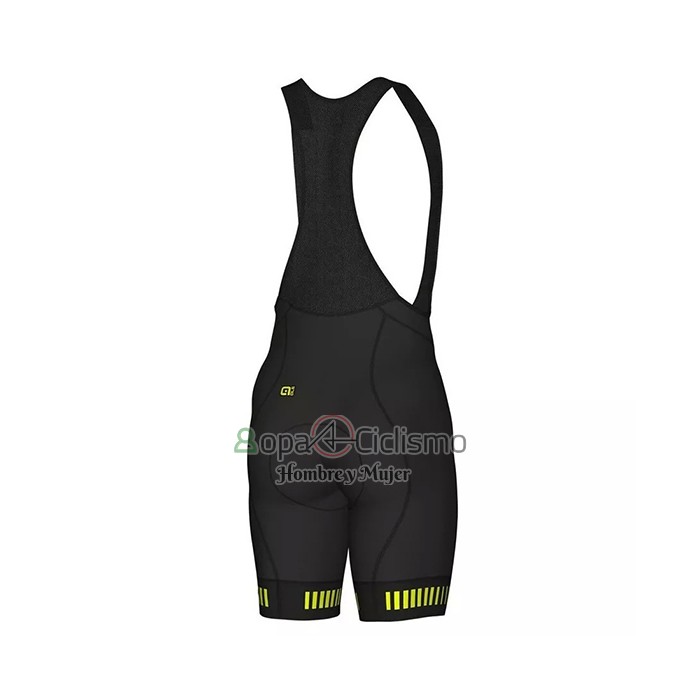 Ale Ropa Ciclismo Culotte Corto 2021 Hombre Mangas Cortas Negro AMarillo