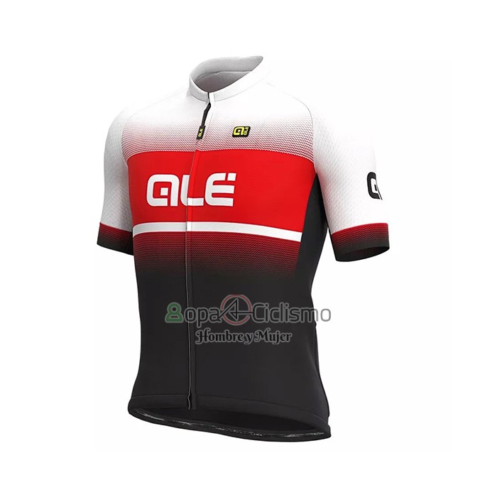 Ale Ropa Ciclismo Culotte Corto 2021 Hombre Mangas Cortas Rojo Negro