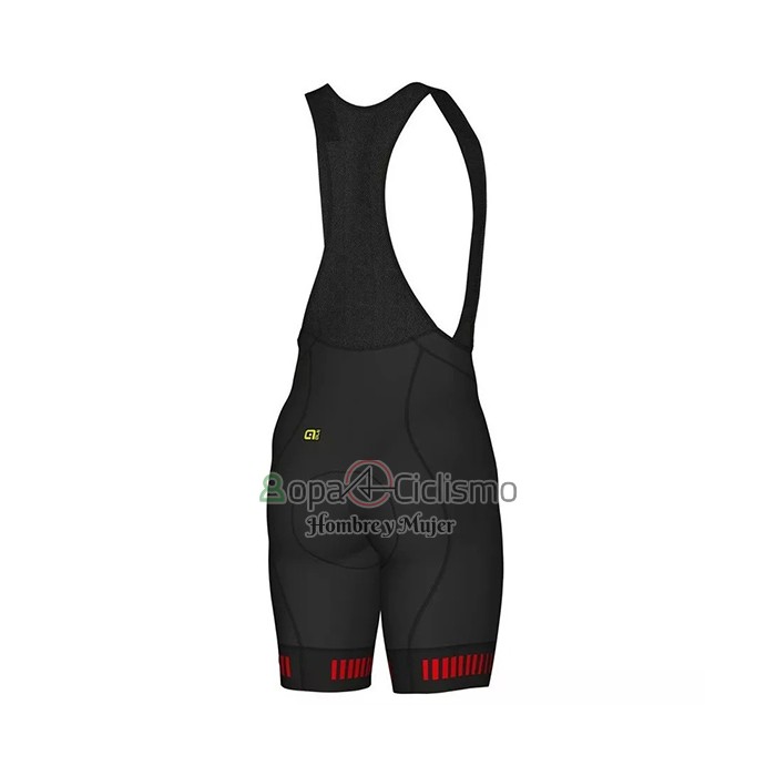 Ale Ropa Ciclismo Culotte Corto 2021 Hombre Mangas Cortas Rojo Negro