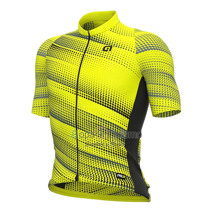 Ale Ropa Ciclismo Culotte Corto 2022 Hombre Mangas Cortas AMarillo