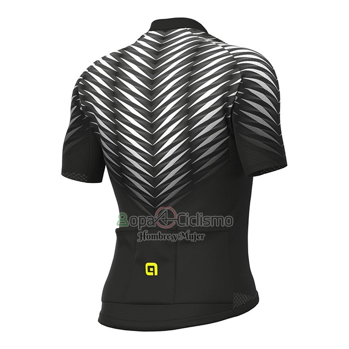 Ale Ropa Ciclismo Culotte Corto 2022 Hombre Mangas Cortas Negro Blanco