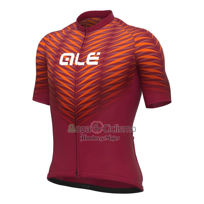 Ale Ropa Ciclismo Culotte Corto 2022 Hombre Mangas Cortas Rojo