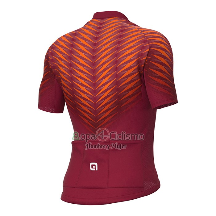 Ale Ropa Ciclismo Culotte Corto 2022 Hombre Mangas Cortas Rojo